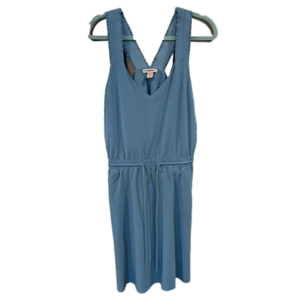 Athleta Light Blue Athletic Shorts Romper